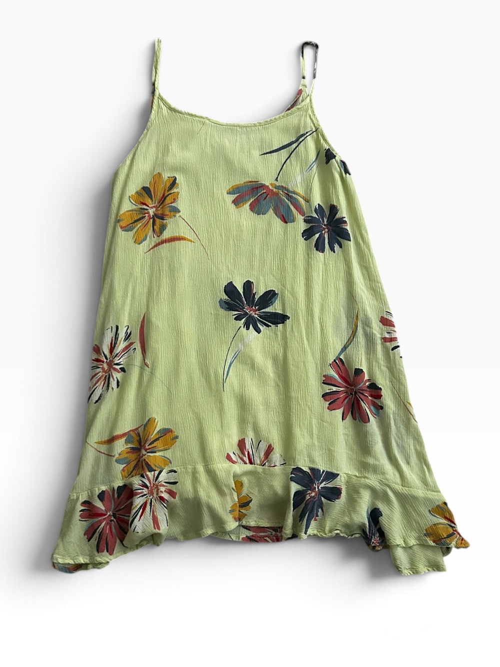 O'Neill Yellow Floral Mini Sundress / Cover-Up
Spaghetti Strap Size Small